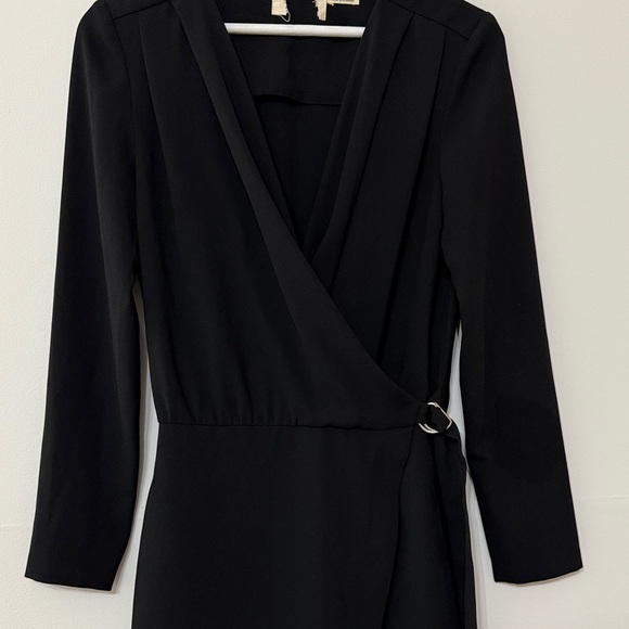 ba&sh Black Mini Long Sleeves‎ Wrap Dress - Picture 7 of 10